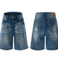Men's Washed Loose Fit Denim Shorts - Farnelli