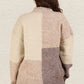 VERY J Color Block Mock Neck Drop Shoulder Sweater - Farnelli