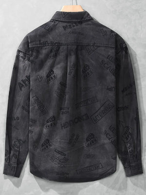 Men's Plus Size Button Up Long Sleeve Shirt - Farnelli
