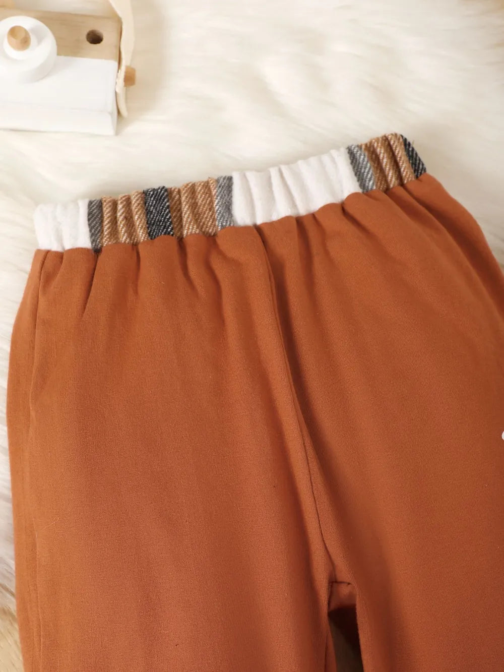 Color Block Button Up Top and Pants Set - Farnelli