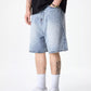 Men's Wide Leg Denim Shorts - Farnelli