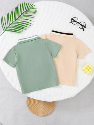 Children's Unicorn Embroidered Short Sleeve Polo - Farnelli