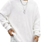 Men's Full Size Round Neck Long Sleeve Sweater Plus Size - Farnelli