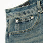 Men's Distressed Camo Patchwork Denim Shorts - Farnelli