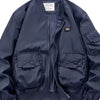 Men's Plus Size Casual Lightweight Bomber Jacket - Dark Blue