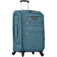 HouseOfZazla expandable softside luggage 3-piece set with spinner wheels in multiple colors