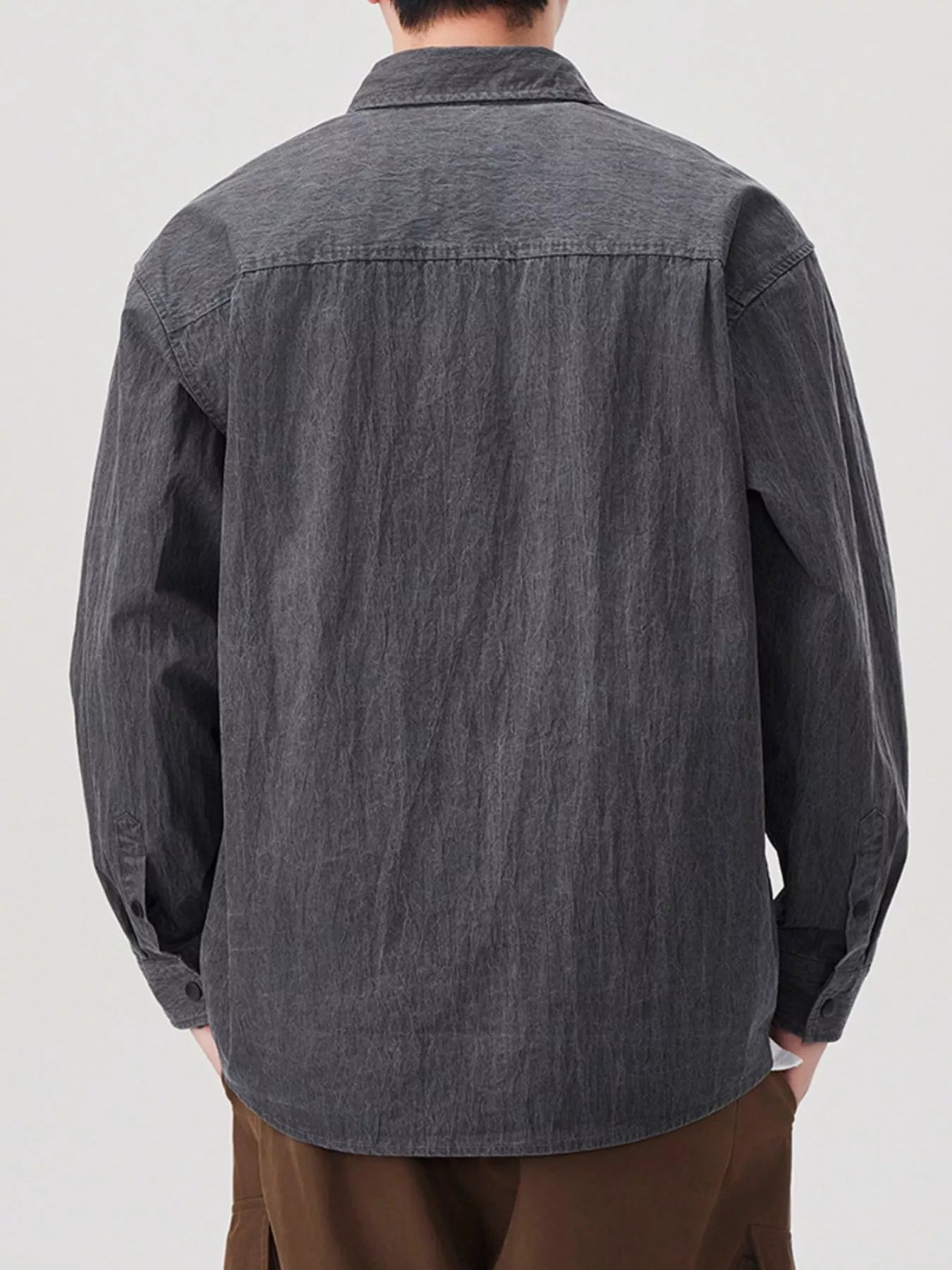 Men's Plus Size Button Up Long Sleeve Shirt - Farnelli