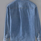 Men's Plus Size Washed Long Sleeve Denim Shirt - Farnelli