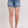 Judy Blue Full Size High Rise Tummy Control Denim Shorts Plus Size - Medium