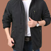 Men's Plus Size Lightweight Hooded Windproof Outdoor Jacket - Black