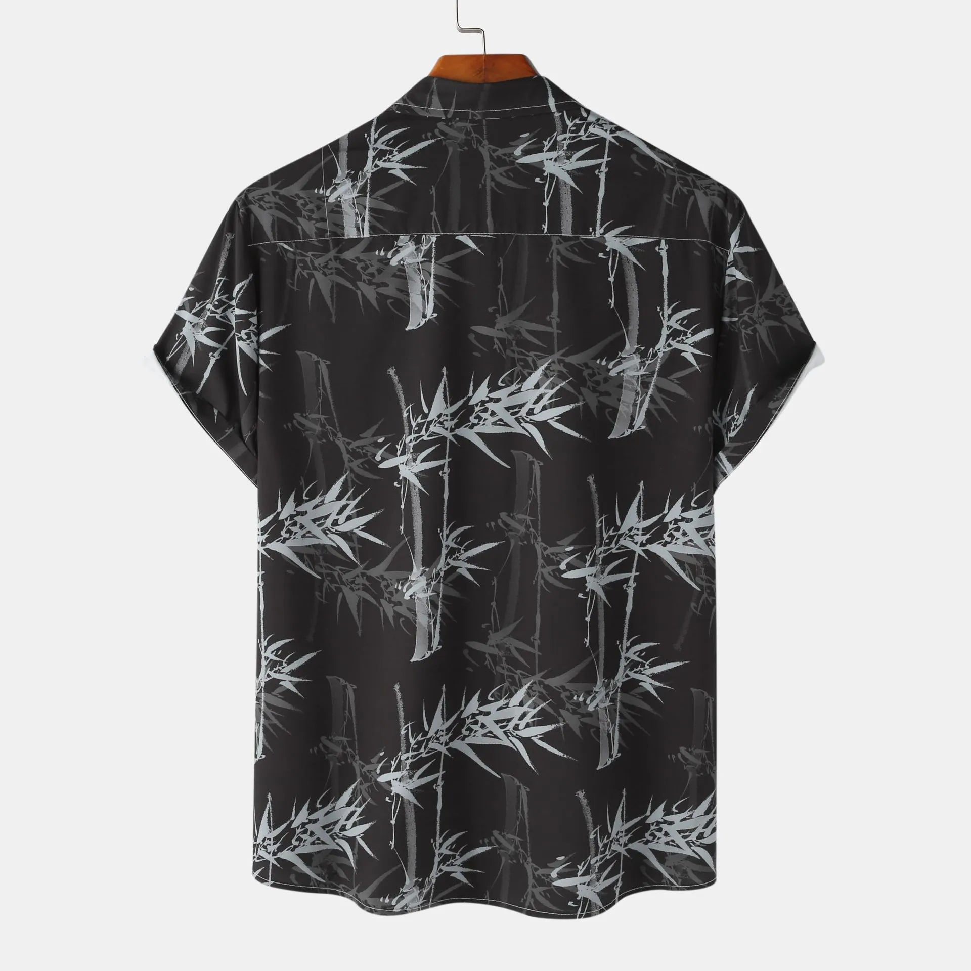 Men's Printed Short Sleeve Button-Up Shirt - Farnelli