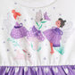 3-Piece Children's Printed Ruffle Sleeve Baby Dress - Farnelli