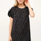And The Why Embellished Sleeve Polka Dots Shift Dress - Farnelli