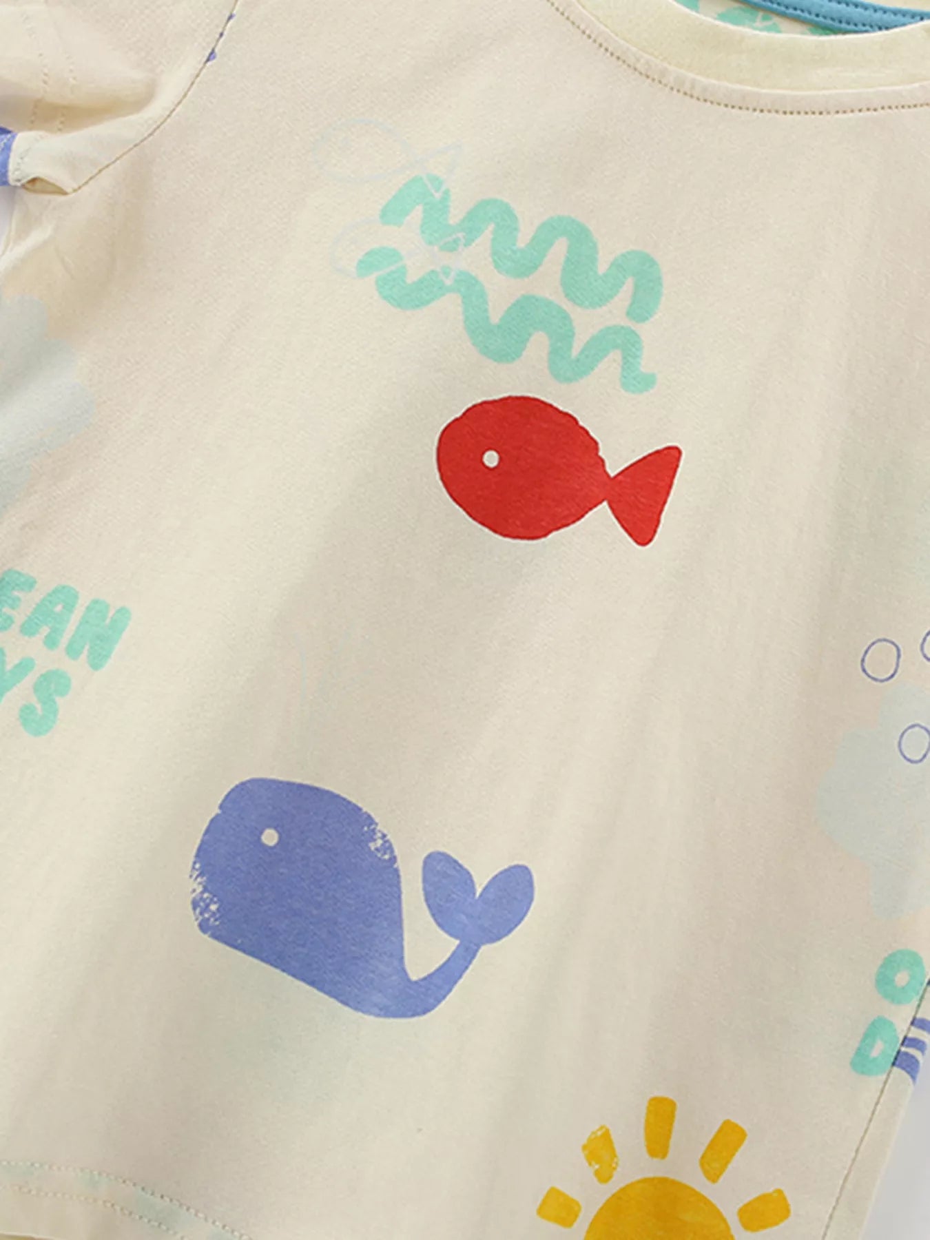 Children's Fish Short Sleeve Tee and Shorts Set - Farnelli