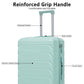 HouseOfZazla 3-piece spinner wheel luggage set with combination locks in assorted sizes