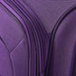 HouseOfZazla expandable softside luggage 3-piece set with spinner wheels in multiple colors