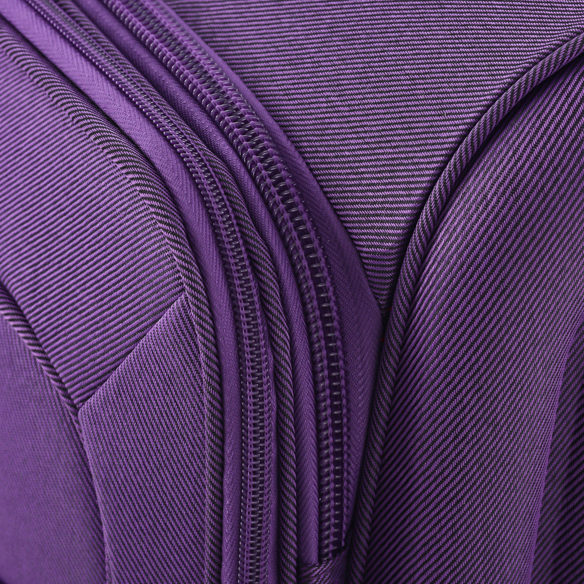 HouseOfZazla expandable softside luggage 3-piece set with spinner wheels in multiple colors