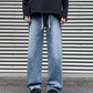 Men's Plus Size Wash Straight Leg Jeans - Farnelli
