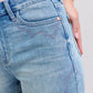 Judy Blue Full Size High Waist Western Embroidery Detail Cut Off Denim Shorts Plus Size - Farnelli