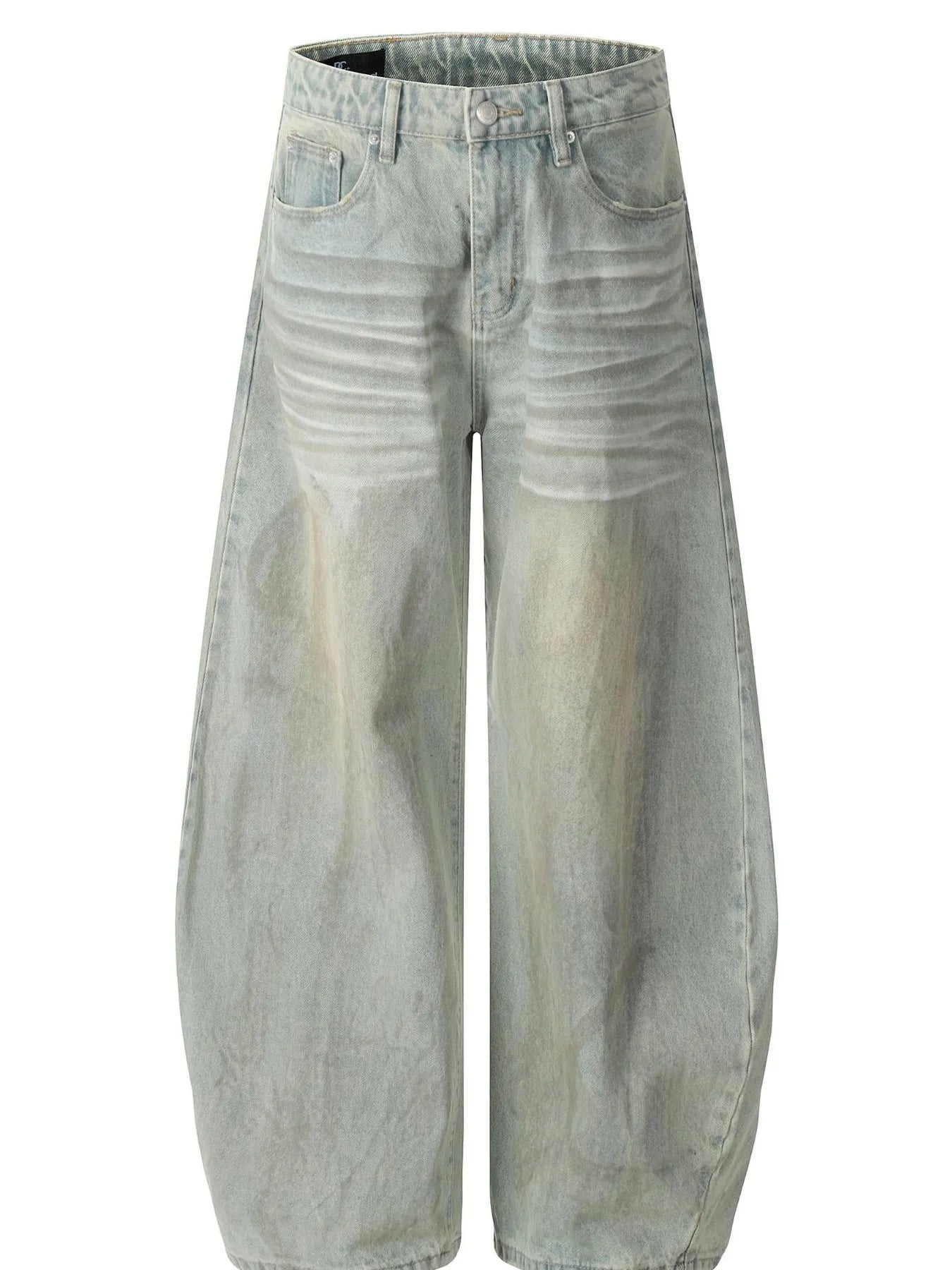 Men's Vintage Washed Wide Leg Jeans - Farnelli