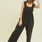 HEYSON Full Size Ruffled Strap Back Tie Wide Leg Jumpsuit - Farnelli