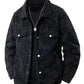 Men's Plus Size Corduroy Snap Down Casual Jacket - Farnelli