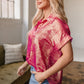 Amoura Metallic Sheen Buttoned Top - Farnelli