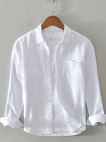 Men's Plus Size Button Up Long Sleeve Shirt - Farnelli