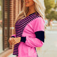 Haven Stripe Loose Fit Long Sleeve Top - Farnelli