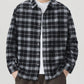 Men's Plus Size Plaid Button Up Long Sleeve Shirt - Farnelli