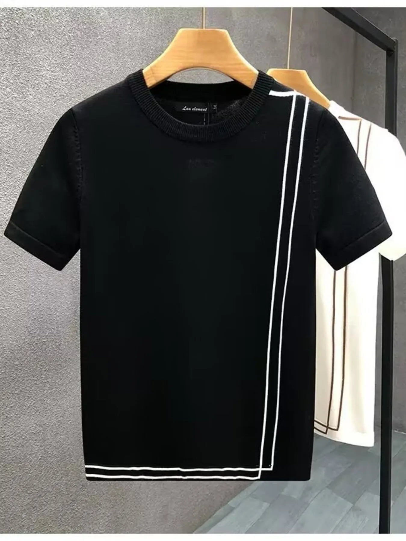 Men's Full Size Round Neck Short Sleeve T-Shirt Plus Size - Farnelli