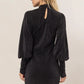 HYFVE Glitter Mock Neck Long Sleeve Mini Dress - Farnelli