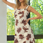 BiBi Cow Print Elastic Shoulder Strap Dress - Farnelli