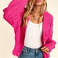 Haptics Full Size Button Down Crop Long Sleeve Cardigan - Farnelli