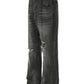 Men's Distressed Washed Straight Jeans - Farnelli
