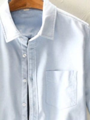 Men's Plus Size Casual Fleece Lined Button Up Shirt - Farnelli