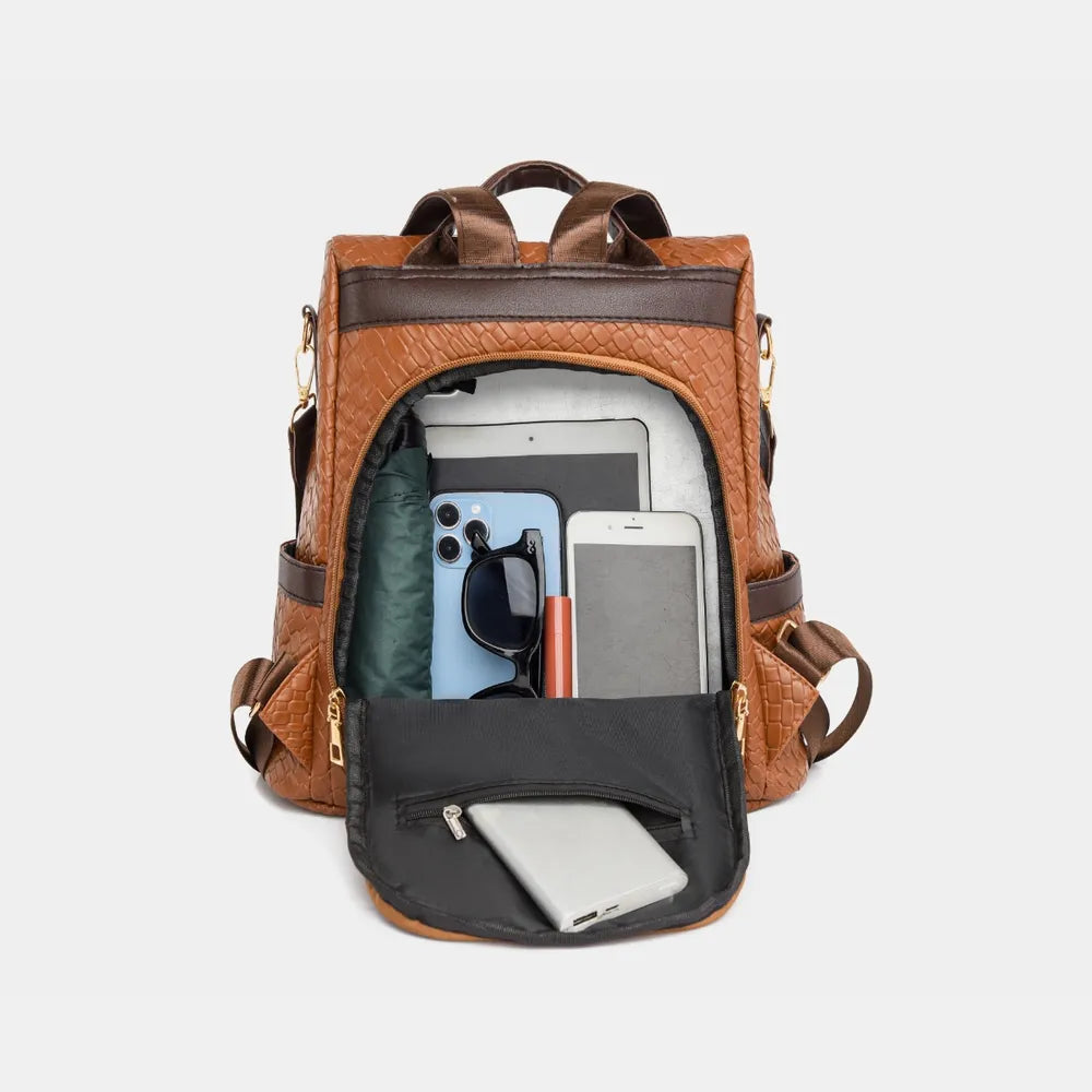 PU Leather Backpack Bag - Farnelli
