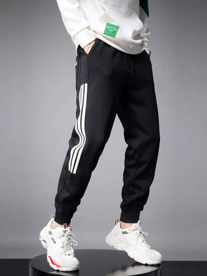 Men's Side Striped Drawstring Joggers - Farnelli