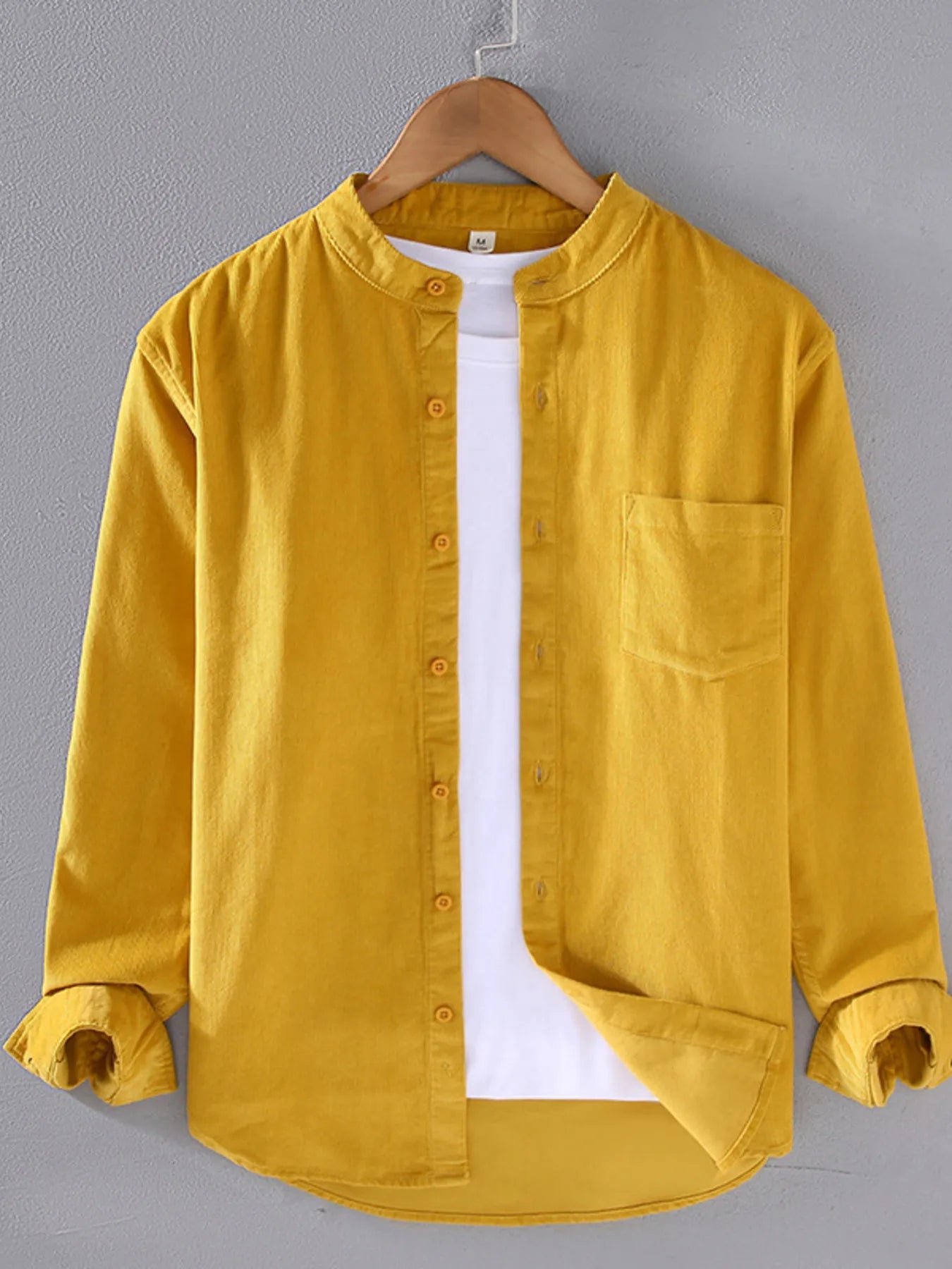 Men's Plus Size Button Up Long Sleeve Shirt - Farnelli