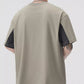 Men's Plus Size Color Block Short Sleeve T-Shirt - Farnelli