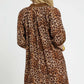 Umgee Full Size Leopard Print Mini Dress with Contrast Trim Plus Size - Farnelli