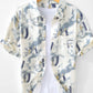 Men's Printed Button Up Short Sleeve Shirt - Farnelli
