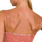 Zenana Washed Ribbed Seamless Double Strap Brami - Farnelli