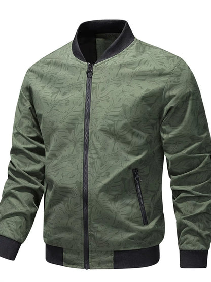 Men's Plus Size Zip Up Lightweight Bomber Jacket - Farnelli