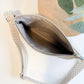 Carry Courage GUARDIAN silver belt bag with adjustable strap and zippered compartments
