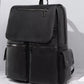 Leather Flapover Backpack Bag - Farnelli