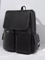 Leather Flapover Backpack Bag - Farnelli