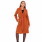 Windsor Classic Wraparound Cashmere Blend Overcoat in Cinnamon