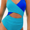 Cutout Spaghetti Strap One-Piece Swimwear - Sky Blue