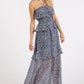 Mittoshop Ruffled Smocked Floral Halter Neck Maxi Dress - Farnelli